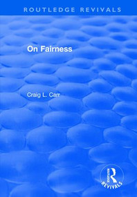 On Fairness - 9781138712393 by Craig L. Carr, 9781138712393