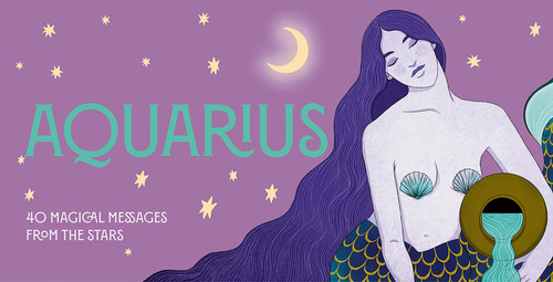 Aquarius Pocket Zodiac Cards (40 Magical Messages from the Stars) by Ginny Chiara Viola, 9781590035580
