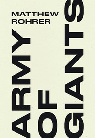 Army of Giants by Matthew Rohrer, 9798891060098