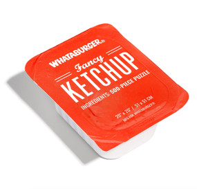 Whataburger Fancy Ketchup Puzzle (500-Piece Puzzle in a Large Collectible Whataburger Dipping Sauce Container) by Blue Star Press, 9781963183061