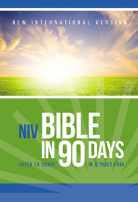 NIV, Bible in 90 Days, Paperback (Cover to Cover in 12 Pages a Day) by Zondervan, 9780310439400