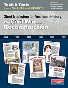 The Civil War and Reconstruction (Short Nonfiction for American History) by Stephanie Harvey, Anne Goudvis, 9780325049212