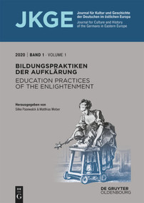 Bildungspraktiken der Aufklärung / Education practices of the Enlightenment (German Edition) by Silke Pasewalck, Matthias Weber, 9783110671674
