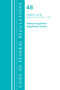 Code of Federal Regulations, Title 48 Federal Acquisition Regulations System Chapters 15-28, Revised as of October 1, 2021 by Office Of The Federal Register (U.S.), 9781636719887