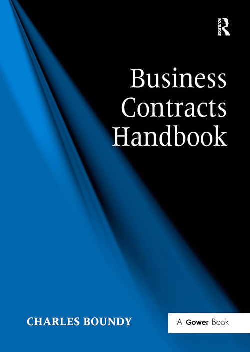 Business Contracts Handbook by Charles Boundy, 9781032838168