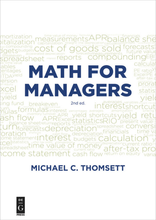 Math for Managers by Michael C. Thomsett, 9781547416707