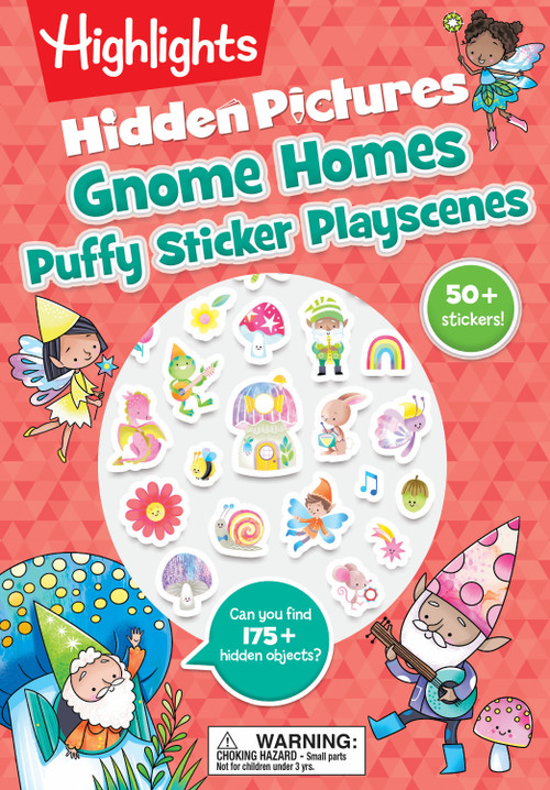 Gnome Homes Hidden Pictures Puffy Sticker Playscenes by Highlights, 9781639622870