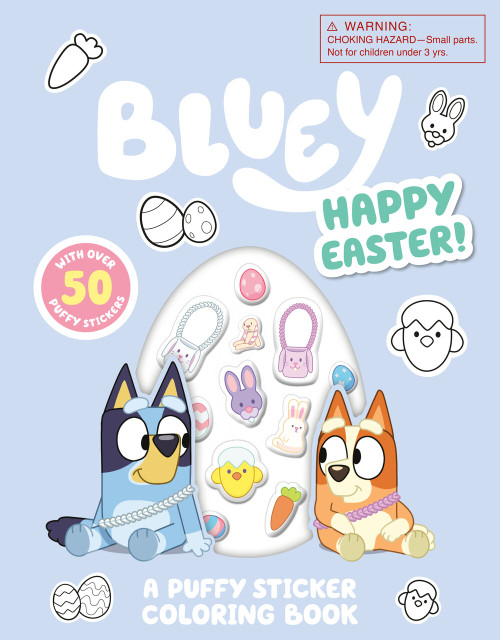 Bluey: Happy Easter! A Puffy Sticker Coloring Book (With Over 50 Puffy Stickers) by Penguin Young Readers Licenses, 9780593888940