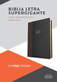 RVR 1960 Biblia letra supergigante, negro con café símil piel, con índice (Con referencias. Nueva tipografía) (Spanish Edition) by B&H Español Editorial Staff, 9798384515463