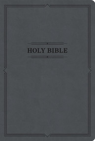 KJV Large Print Thinline Bible, Value Edition, Charcoal LeatherTouch by Holman Bible Publishers, 9798384517931