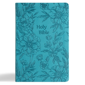 NASB Large Print Thinline Bible, Value Edition, Teal LeatherTouch by Holman Bible Publishers, 9798384518020