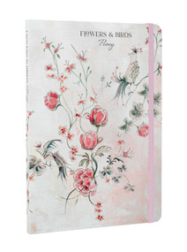 Flowers & Birds Peony A5 Notebook by Lucy Hunter, 9781800653238