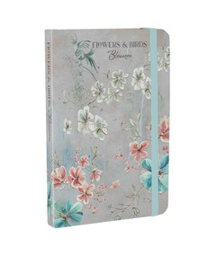 Flowers & Birds Blossom A6 Notebook by Lucy Hunter, 9781800653276