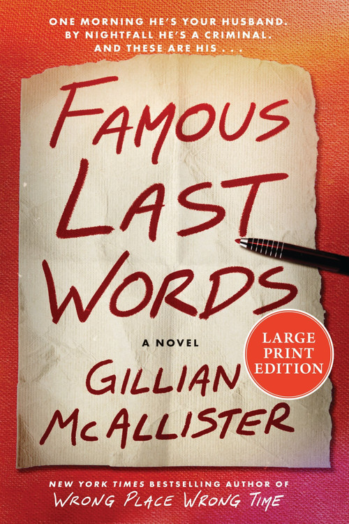 Famous Last Words (A Novel) - 9780063386440 by Gillian McAllister, 9780063386440