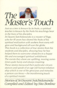 Masters Touch (Stories of Stri Swami Satchidananda) by Sita Bordow, 9780932040268