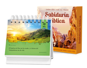 Cada día con su frase-SABIDURÍA BÍBLICA (Un diario Quotebook en práctico formato de escritorio) (Spanish Edition) by Brooke Wexler, Jorge Sola, 9781632640031