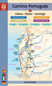 Camino Portugués Maps (Lisbon - Porto - Santiago / Camino Central, Camino de la Costa, Variente Espiritual & Senda Litoral) (Bilingual Edition) by John Brierley, 9781912216314