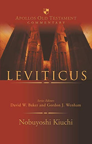 Leviticus (An Introduction And Commentary) by Nobuyoshi Kiuchi, 9781844741779
