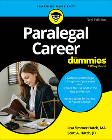 Paralegal Career For Dummies - 9781394299829 by Lisa Zimmer Hatch, Scott A. Hatch, 9781394299829