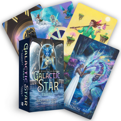 Galactic Star Tarot (A 78-Card Deck and Guidebook) by Alexandra Hanly, Pamela Chen, Kseniia Boko, 9781401975098