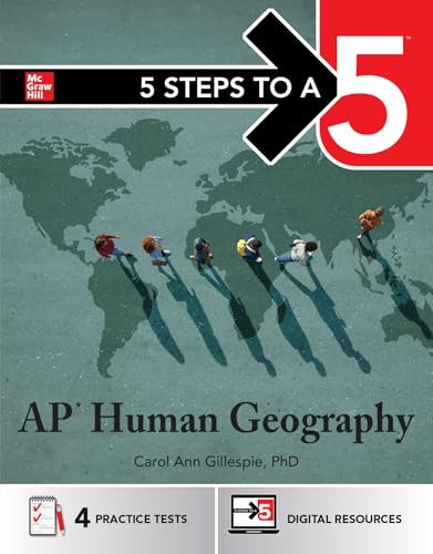 5 Steps to a 5: AP Human Geography 2026: Practice AP Tests + AP Content Review + Digital Exams by Carol Ann Gillespie, 9781266710582