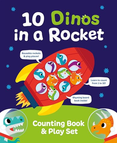 10 Dinos in a Rocket by Robyn Gale, Holly Giblin, 9781835550335