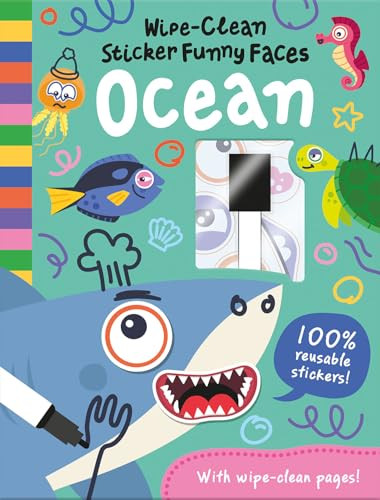 Wipe-Clean Sticker Funny Faces Ocean by Rob Abbott, Gareth Williams, 9781835550380