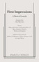 First Impressions - 9780573662522 by Abe Burrows, 9780573662522