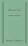 The Last Will by Robert Brustein, 9780573702235