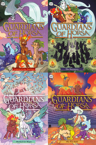 Guardians of Horsa Graphic Novel Collected Set (Legend of the Yearling; The Naysayers; Marked for Magic; The Fire Oath) by Roan Black, Glass House Graphics, 9781665969765