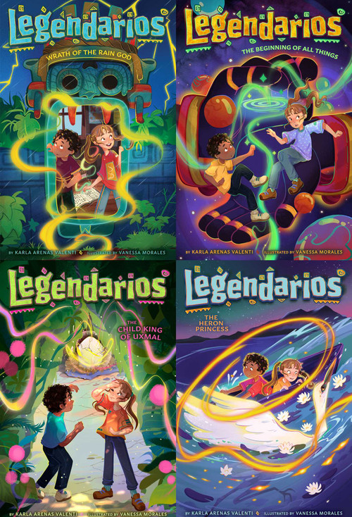 The Legendarios Mythical Collected Set (Wrath of the Rain God; The Beginning of All Things; The Child King of Uxmal; The Heron Princess) by Karla Arenas Valenti, Vanessa Morales, 9781665966061