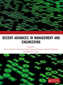 Recent Advances in Management and Engineering (Proceedings ofRecent Advances in Management and Engineering) by Ilona Paweloszek, Dorota Jelonek, Munish Sabharwal, Narendra Kumar, Karlibaeva Raya, 9781032873183