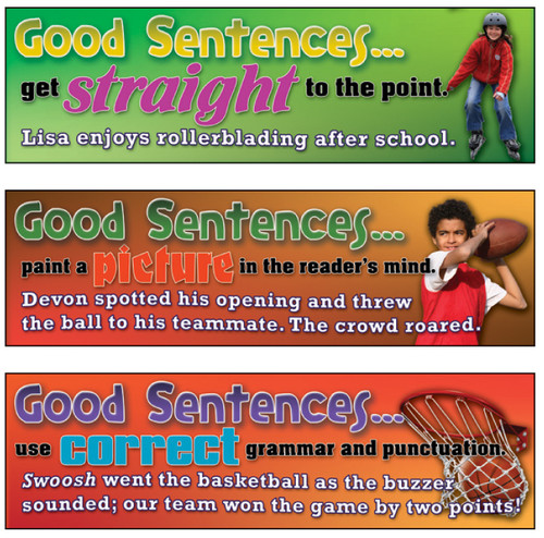 Good Sentences Mini Bulletin Board Set by Mark Twain Media, 9781580374996
