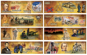 The Civil War Time Line Mini Bulletin Board Set by Mark Twain Media, 9781580375382