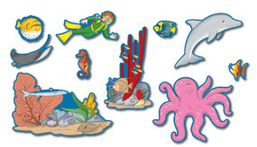 Ocean Bulletin Board Set by Carson-Dellosa Publishing, 9781594419508