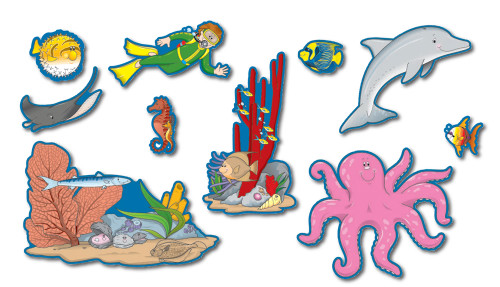 Ocean Bulletin Board Set by Carson-Dellosa Publishing, 9781594419508