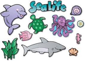 Sea Life Bulletin Board Set by D.J. Inkers, 9781594419997