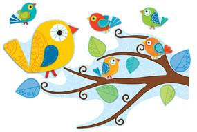 Boho Birds Bulletin Board Set by Carson Dellosa Education, 9781620570470
