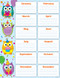Colorful Owls Birthday Chart by Carson Dellosa Education, 9781624420511