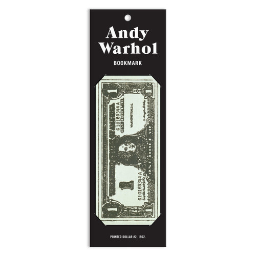 Warhol Dollar Bill Shaped Bookmark by Galison, Andy Warhol, 9780735384637