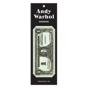 Warhol Dollar Bill Shaped Bookmark by Galison, Andy Warhol, 9780735384637