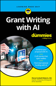 Grant Writing with AI For Dummies by Sheryl Lindsell-Roberts, 9781394305865