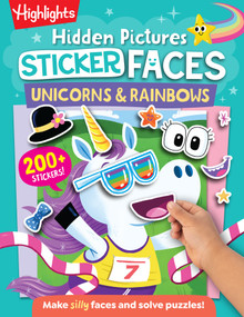 Hidden Pictures Sticker Faces: Unicorns & Rainbows (Colorful Unicorn and Rainbow Fun with Hidden Pictures and Repositionable Stickers for Kids 3-6) by Highlights, 9781639622887