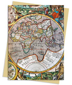 Pieter van den Keere: Antique Map Greeting Card Pack (Pack of 6) by Flame Tree Studio, 9781835621981