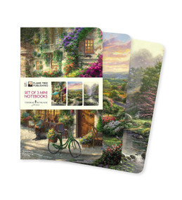 Thomas Kinkade Set of 3 Mini Notebooks by Flame Tree Studio, 9781835622018