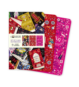 Book Lovers by Jenny Zemanek Set of 3 Mini Notebooks by Flame Tree Studio, 9781835622025