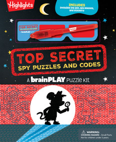 brainPLAY Top Secret Spy Puzzles and Codes (Puzzle Book Packed with Brain Teasers and Hidden Pictures Challenges for Kids 7 and Up) by Highlights, 9781639622917