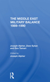 The Middle East Military Balance 1989-1990 - 9780367309428 by Joseph Alpher, Zeev Eytan, Dov Tamari, 9780367309428