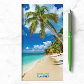 2025-2026 Beaches Small Monthly Pocket Planner, 9798889611554