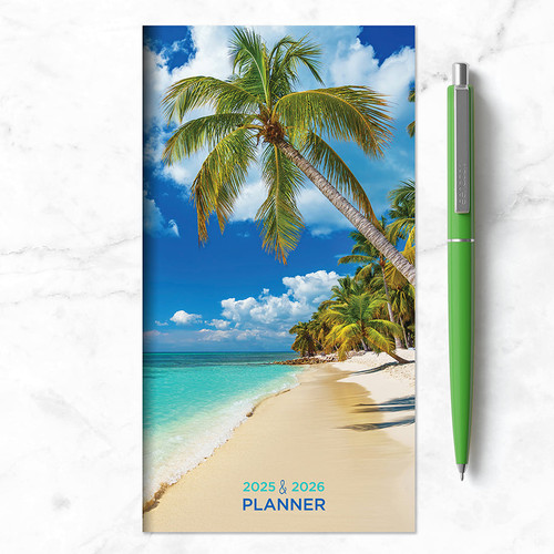 2025-2026 Beaches Small Monthly Pocket Planner, 9798889611554
